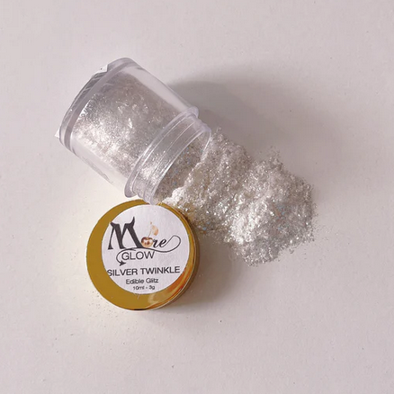 Moreish Cakes More Glow Pearl Twinkle Edible Glitter Flakes 3g