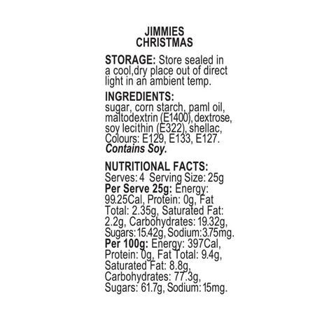 Sprink'd Jimmies - Christmas 60g