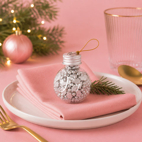 Sprinks Silver Noel sprinkle bauble 50g