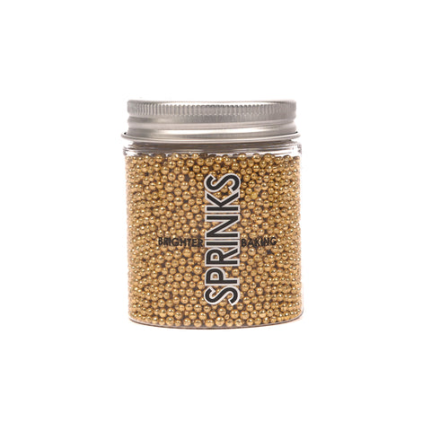 Sprinks Shiny Gold 2mm Pearl sprinkles 75g