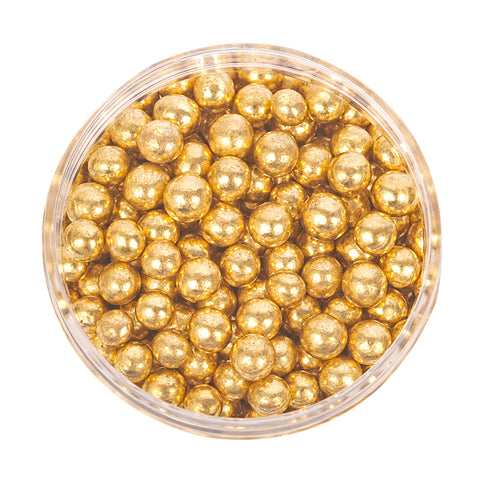 Sprinks Shiny Gold 4mm Pearl sprinkles 75g