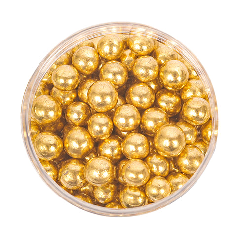 Sprinks Shiny Gold 6mm Pearl sprinkles 75g