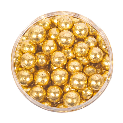Sprinks Shiny Gold 8mm Pearl sprinkles 75g