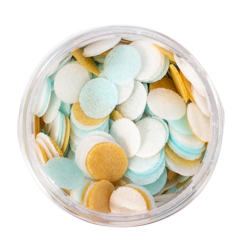 Sprinks Blue, White & Gold Wafer Confetti 9g