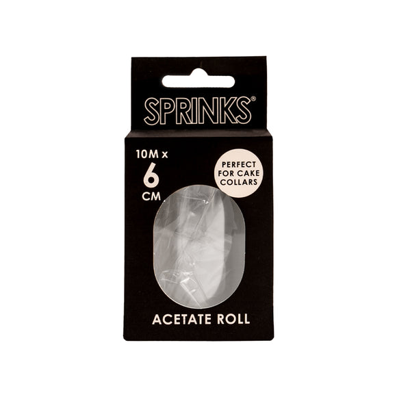 Sprinks Acetate Food Wrap 6cm wide (10m roll)