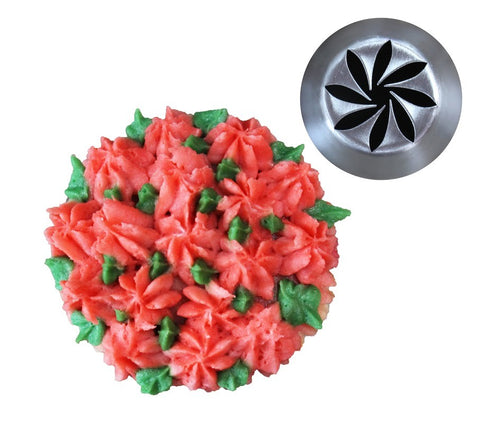 Russian Flower Piping Tip - Flower Swirl