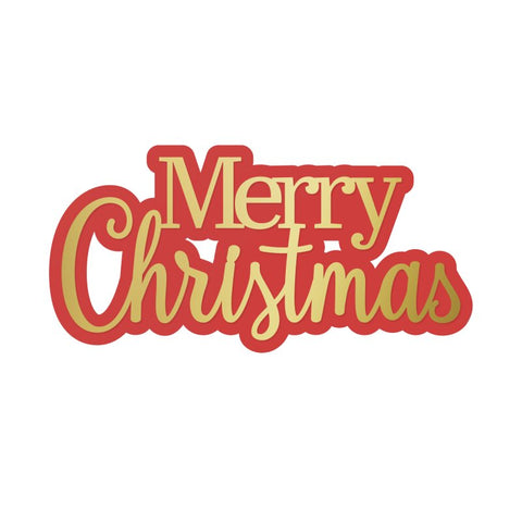 Sweet Cartel Merry Christmas cake fropper - Red & Gold