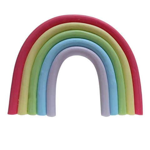 Bright Small Rainbow Cake Topper