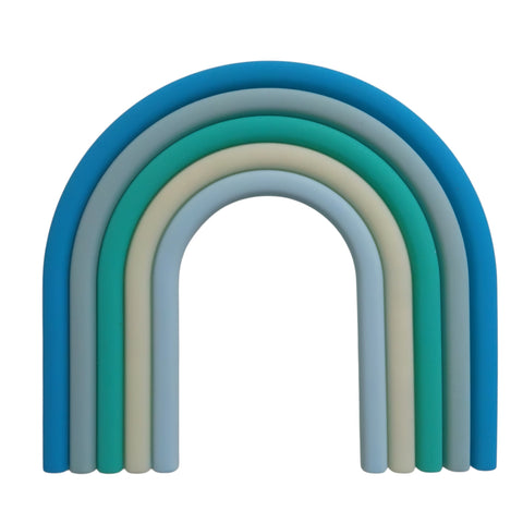 Blue Green Small Rainbow Cake Topper