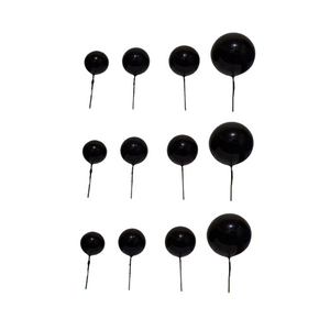 Cake Ball Toppers Black