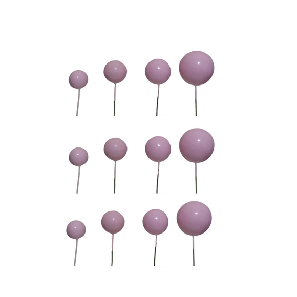 Cake Ball Toppers Pink