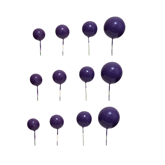 Cake Ball Toppers Purple
