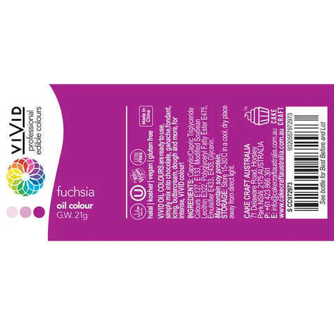 Vivid Oil Colour Fuchsia 21g