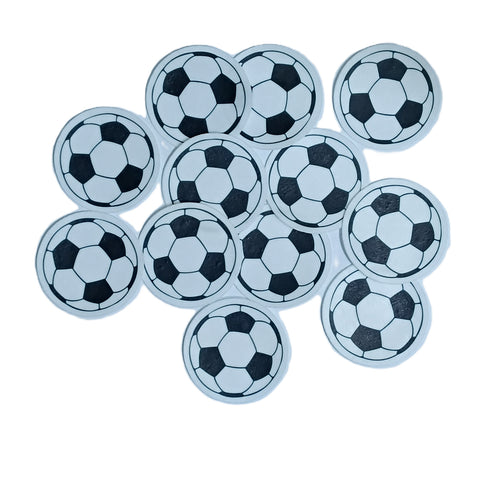 Wafer Paper Football / Soccer Ball (12 pack)