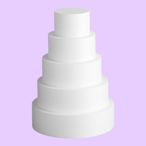 Round Foam Cake Dummy 10cm (4 inch) high
