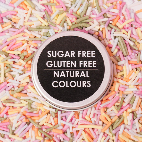 Sprinks Jimmies - Pastel Rainbow Sugar Free & Natural Colour 60g