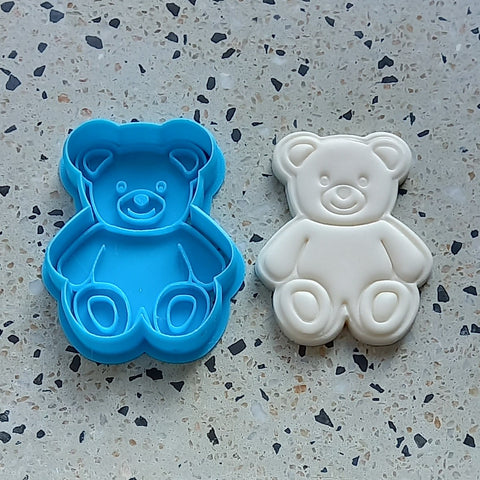 Teddy Bear embosser & cutter set 8cm