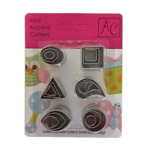 Cutie Cupcake Cutter Set - Mini Accent Cutters