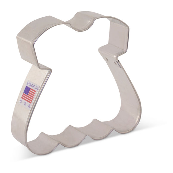 Ann Clark Baby Dress cookie cutter by Tunde’s Creations 8cm