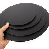 Matt Black Round Cake Board 25cm / 10 inch