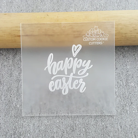 Custom Cookie Cutters HAPPY EASTER debosser