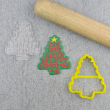 Joy Love Cheer Christmas Tree Debosser & Cutter set