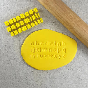 Custom Cookie Cutters Modern Letter Stamps - Lowercase