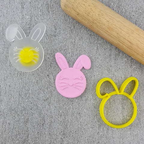 Small Easter Bunny cutter & debosser set