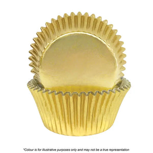Gold Foil Medium Cupcake Baking Cups - 72 pack