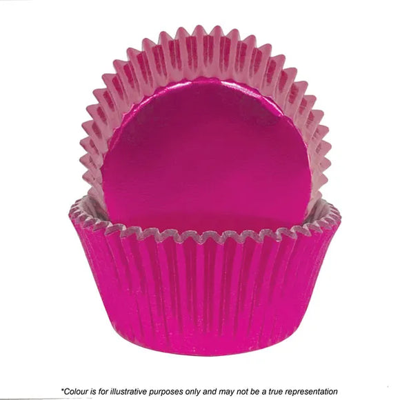 Pink Foil Medium Cupcake Baking Cups - 72 pack