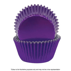 Purple Foil Medium Cupcake Baking Cups - 72 pack