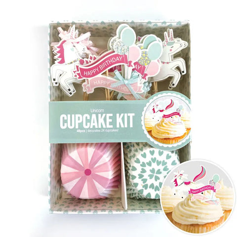 Cupcake Decorating Kit - Unicorn - 24 sets