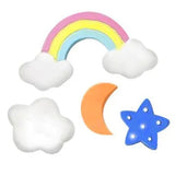 Rainbow Cloud Moon Star Silicone Mould