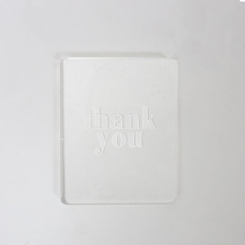 Coo Kie THANK YOU Pop / Embosser Stamp