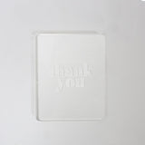 Coo Kie THANK YOU Pop / Embosser Stamp