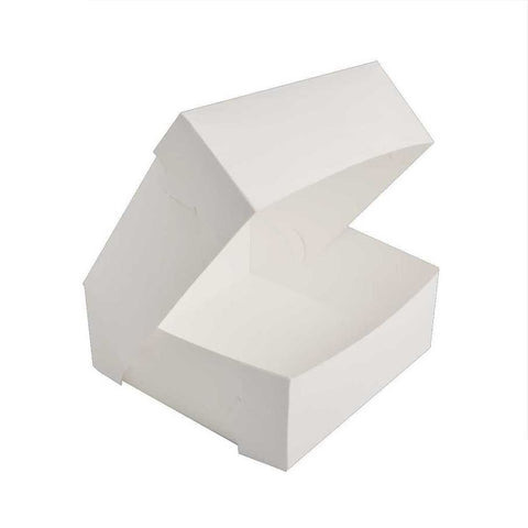 Cake Box White Square 20 x 20 x 12.5cm (8x8x5 inch)