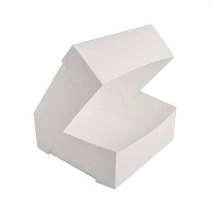 Cake Box White Square 20 x 20 x 12.5cm (8x8x5 inch)