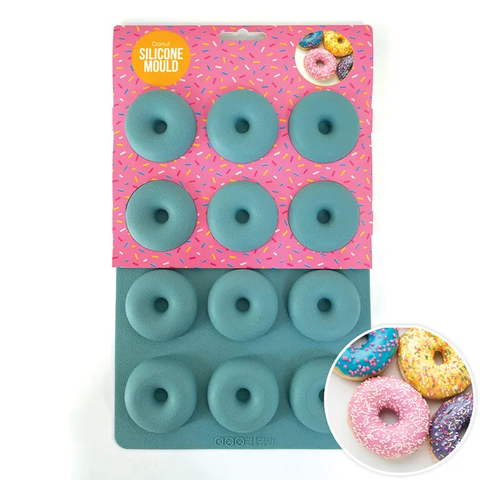 Cake Craft Silicone Donut Baking Mould (12 cavity)