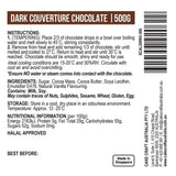 Cake Craft Dark Couverture Chocolate Buttons 500g
