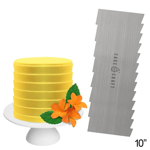 Cake Craft Buttercream Scraper Comb - Pleats