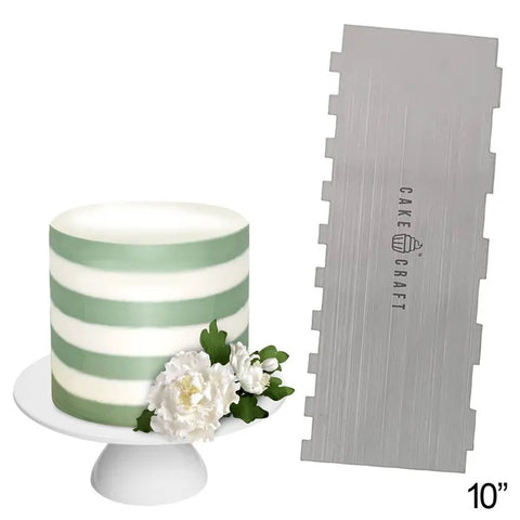 Cake Craft Buttercream Scraper Comb - Thick Stripes