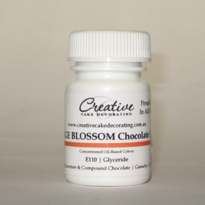 Creative Cake Decorating Oil Chocolate Colour 20g - Orange Blossom