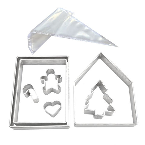 Small Gingerbread House Cutter Bake set