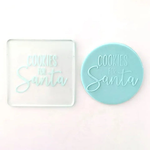 COOKIES FOR SANTA Debosser / Pop Stamp