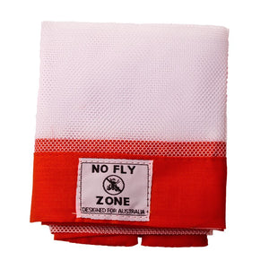 D.Line "NO FLY ZONE" table throw food cover - red