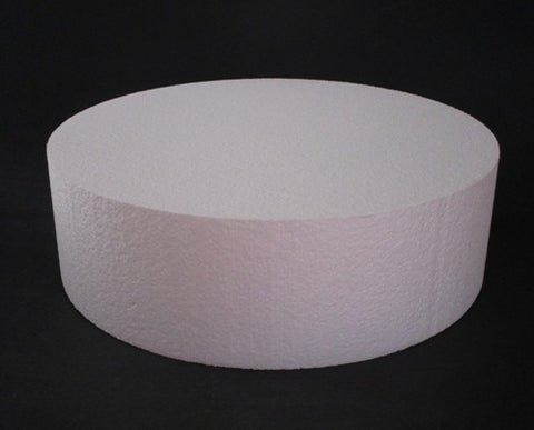 Round Foam Cake Dummy 25cm (10 inch) - 3 inch high