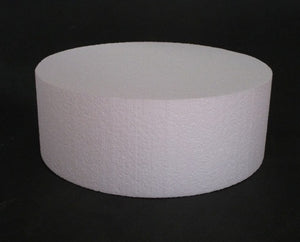 Round Foam Cake Dummy 23cm (9 inch) - 3 inch high