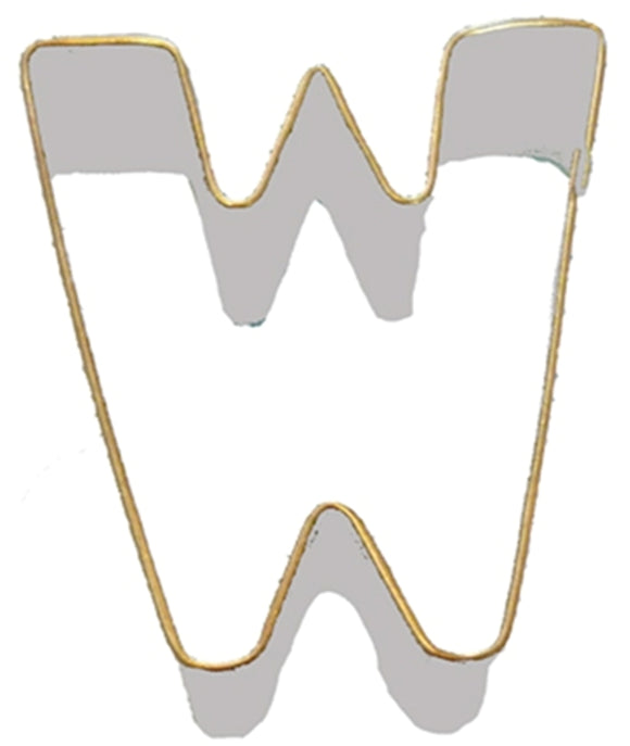 Letter W Cookie Cutter 7.5cm