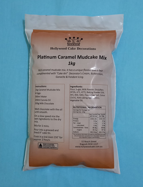 Platinum Caramel Mud Cake Mix 1kg