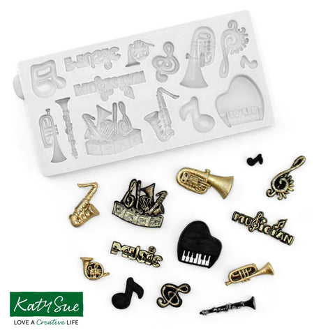 Katy Sue Miniature Music set Silicone Mould